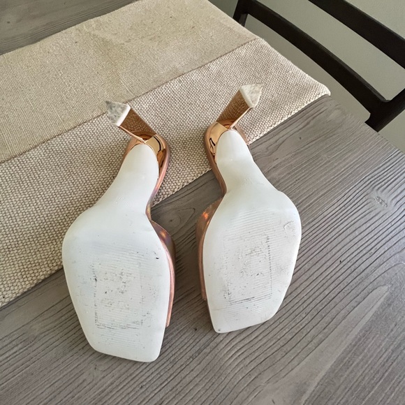 Nine West- Neon Sleek Slide Sandal in rose gold2- Size 8M - Picture 8 of 11